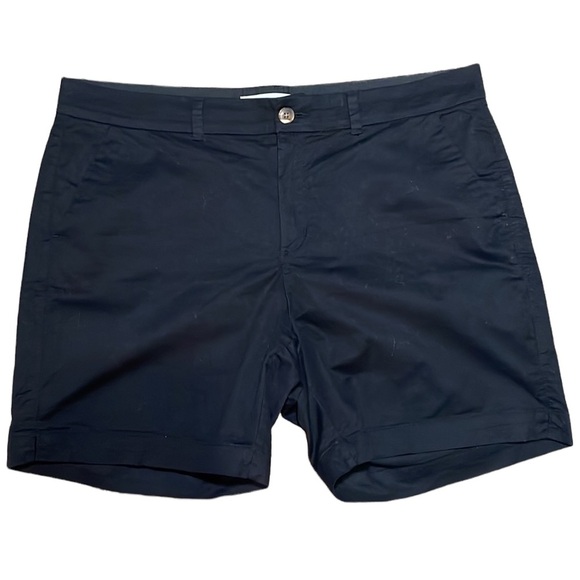 Lee navy blue shorts mid rise regular fit size 18 - Picture 1 of 4